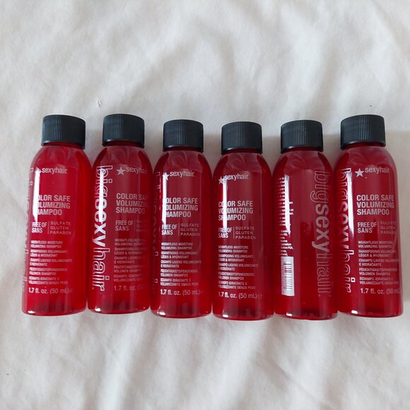 6 Sexy Hair Big Color Safe Volumizing Shampoo 1.7 oz total 10.2 travel size - Picture 1 of 2